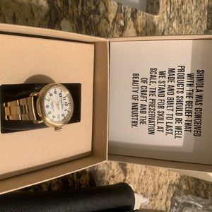 Gold shinola watch women’s